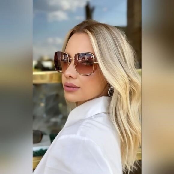 💯 Original Tom Ford Square Sunglasses TF901 Toby-02 28T Gold 60mm FT0901 - Picture 3 of 12